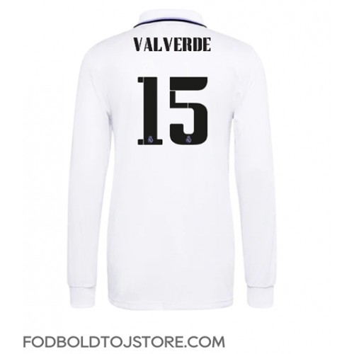 Real Madrid Federico Valverde #15 Hjemmebanetrøje 2022-23 Langærmet